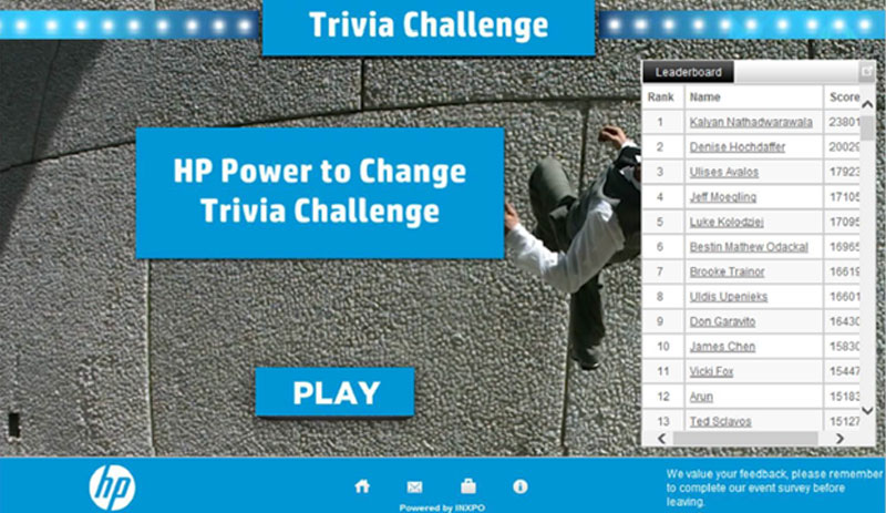 Trivia Sponsor Example